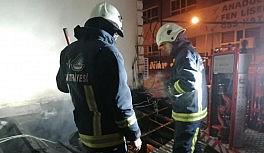 Van'da tandır evinde yangın