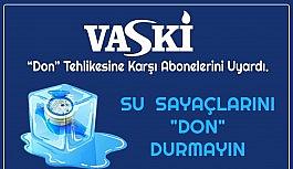 VASKİ'den su sayaçları için 'don' uyarısı