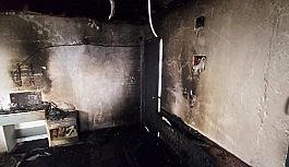 Yangında mahsur kalan 2 yaşındaki çocuk hastanede hayatını kaybetti