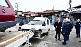 Yeşilyurt'ta hurda araç operasyonu