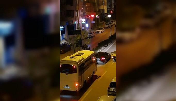 Yol verme kavgasında tekme ve yumruklar konuştu