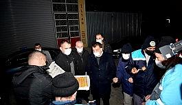 Başkan Gürkan yeni yıla görevi başında giren personelleri ziyaret etti