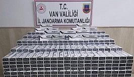 Çaldıran'da 8 bin 500 paket kaçak sigara ele geçirildi
