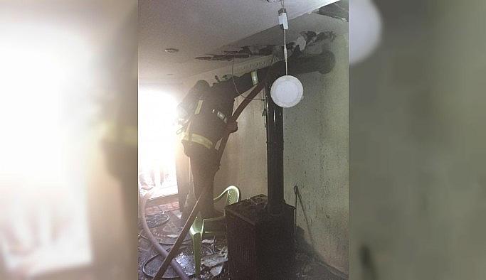 Çatak'ta ev yangını