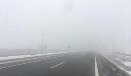 Güroymak'ta yoğun sis