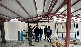 Hüyük Gençlik Merkezi inşaat alanında inceleme yapıldı