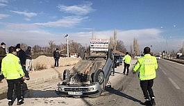 Konya'da iki otomobil çarpıştı: 1 yaralı