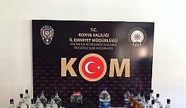 Konya'da sahte alkol yakalandı