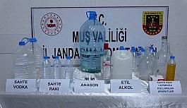 Muş'ta sahte içki ele geçirildi