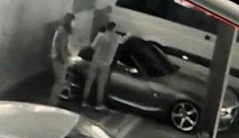 (Özel) Hırsızlık yapmak için lüks otomobili böyle kestiler