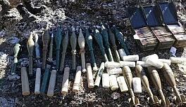 Pençe-Kaplan Operasyonu'nda PKK'ya ait sığınakta mühimmat ve yaşam malzemesi ele geçirildi