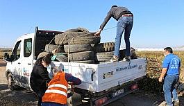 Sinek yuvası lastikler geri dönüşüme kazandırılıyor