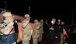 Vali Makas yeni yıla güvenlik güçleriyle girdi