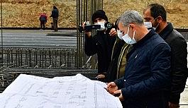 Yeşilyurt'ta yeni belediye hizmet binası inşaat çalışmaları