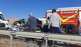 Aşkale’de trafik kazası: 3 yaralı